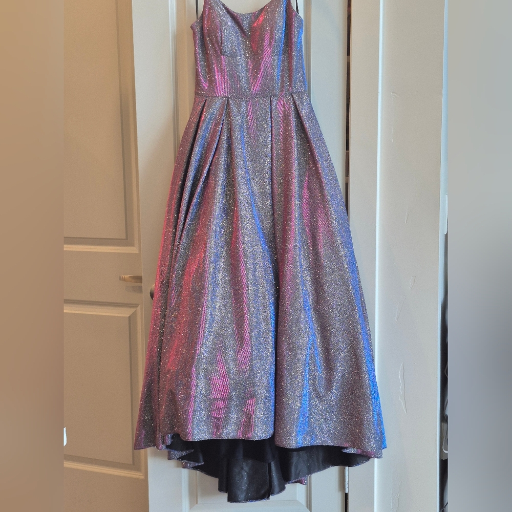 Sparkling Pink and Blue Shimmery, Glittery Dress